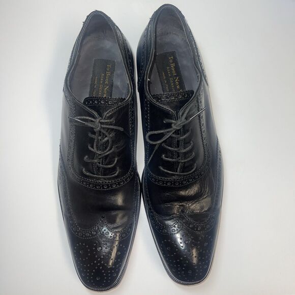 To Bout New York Duke Black Calf Wingtip Sz 9 Resoled In Red main image 8